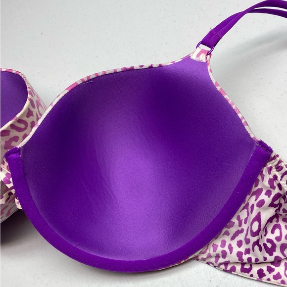 Victoria's Secret Pink and Purple Leopard Print Bra - Picture 3 of 7